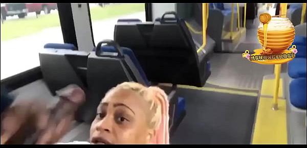 Houston College Ebony Slut Drains Black Monster Cock On Public Bus